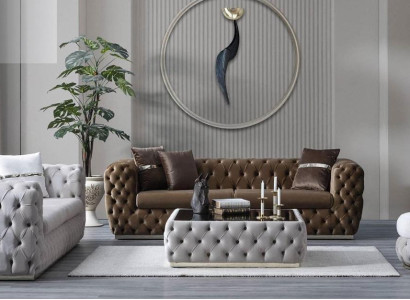 Luxury Sofa set 3+3+1 Seater Set Design Sofa Upholstery Modern Suite